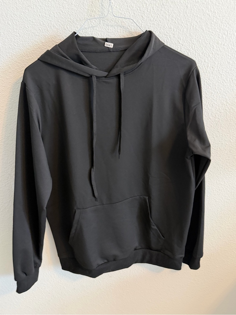 Classic Black Pullover Hoodie with Kangaroo Pocket